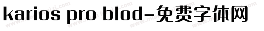 karios pro blod字体转换